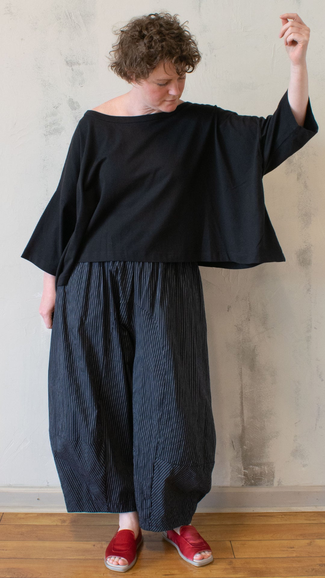 Boat Neck Crop Tee