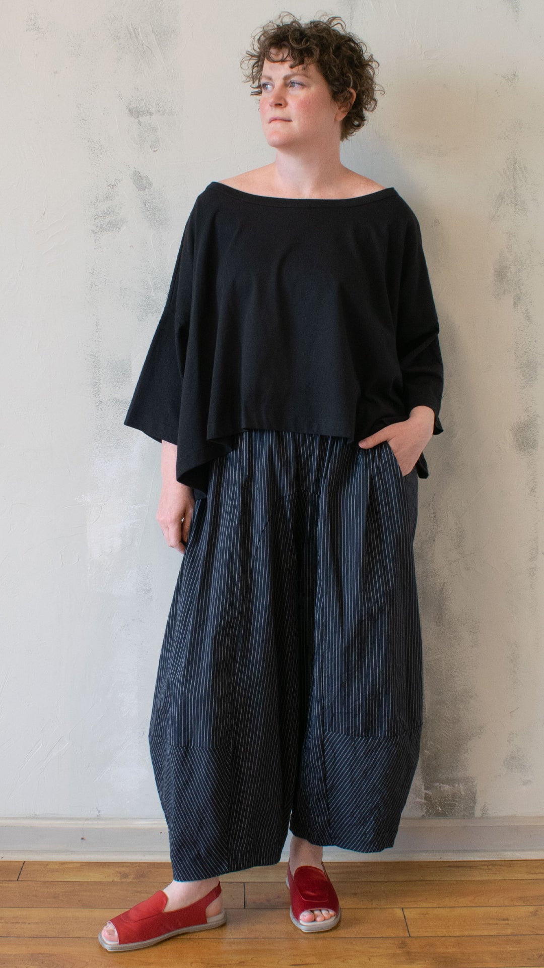 Boat Neck Crop Tee