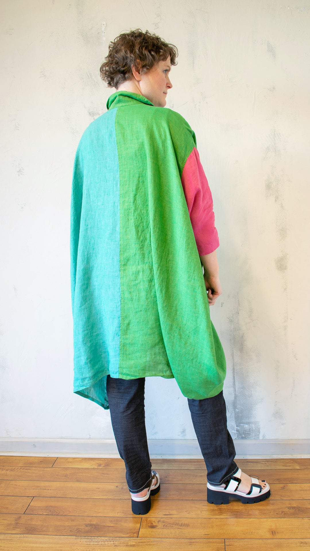 Tropical Color Block Tunic