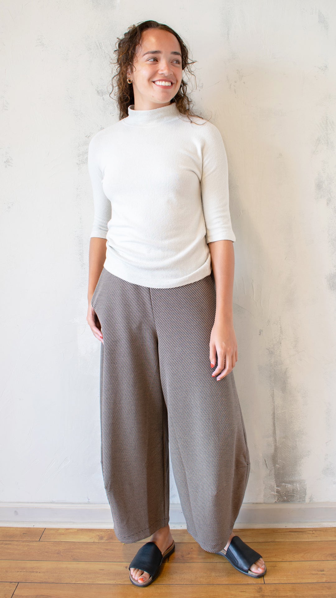 Basic Mock Neck Tee (Multiple Colors)