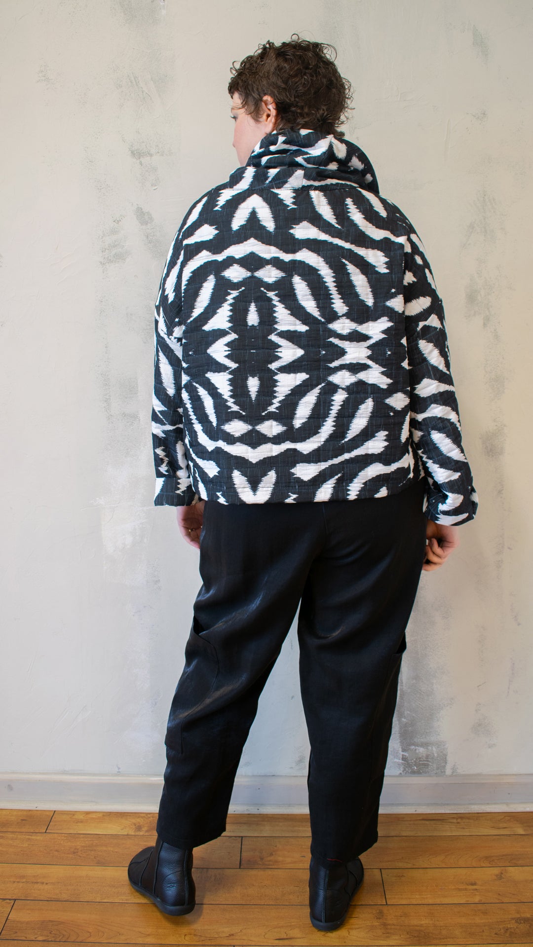 Mona Cowl Neck Tribal Print Pullover