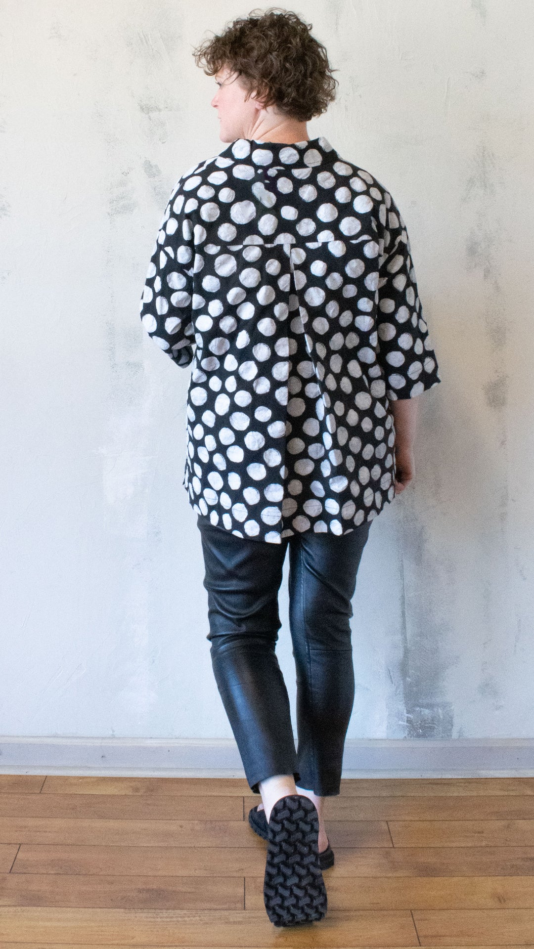 Polka Dot Button Up