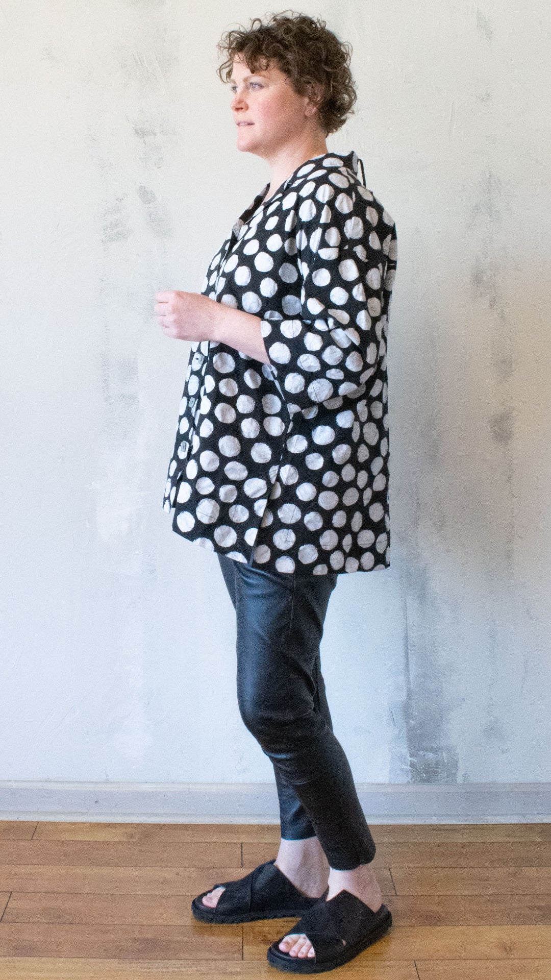 Polka Dot Button Up