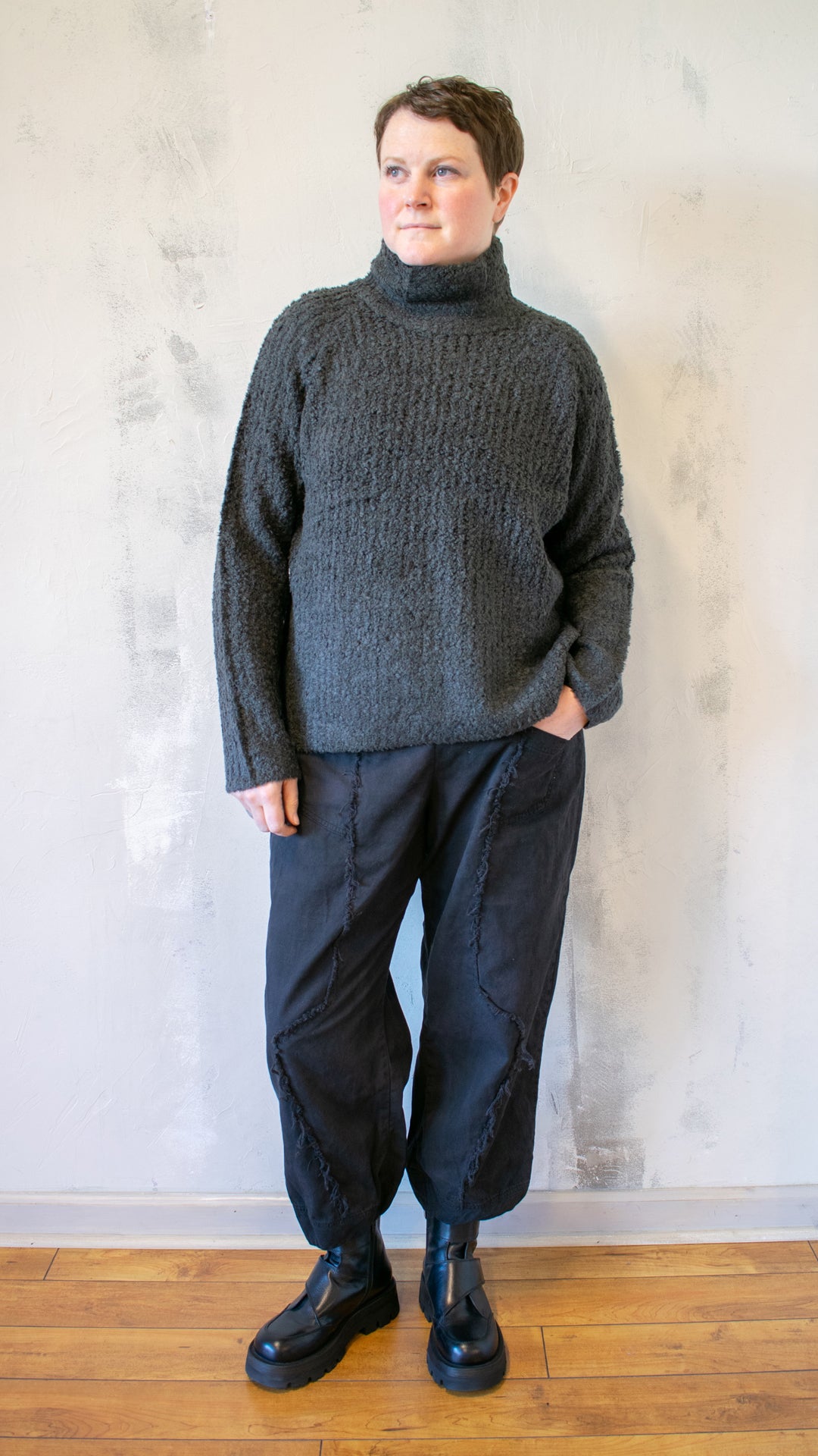 Plush Turtleneck Sweater (Multiple Colors)