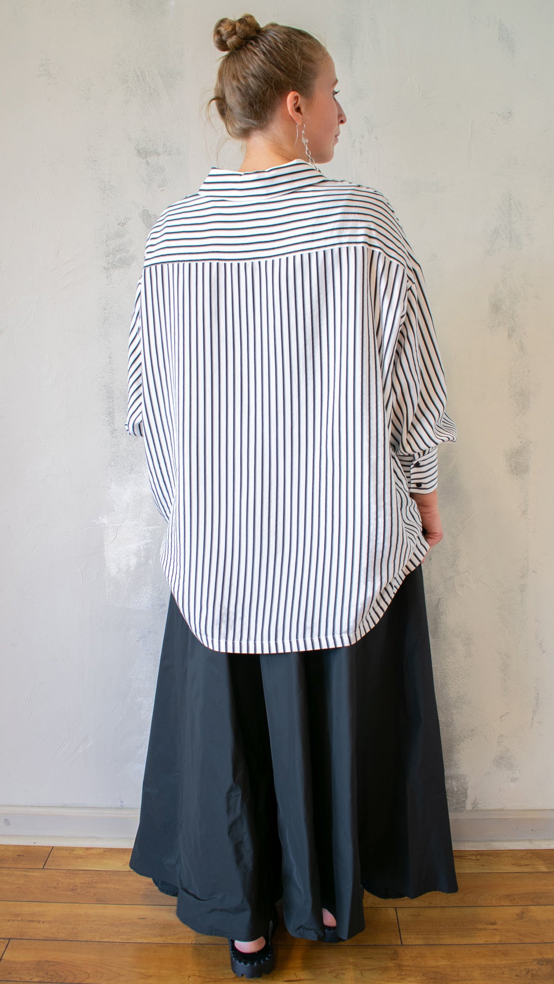 Printed Rose Button Down