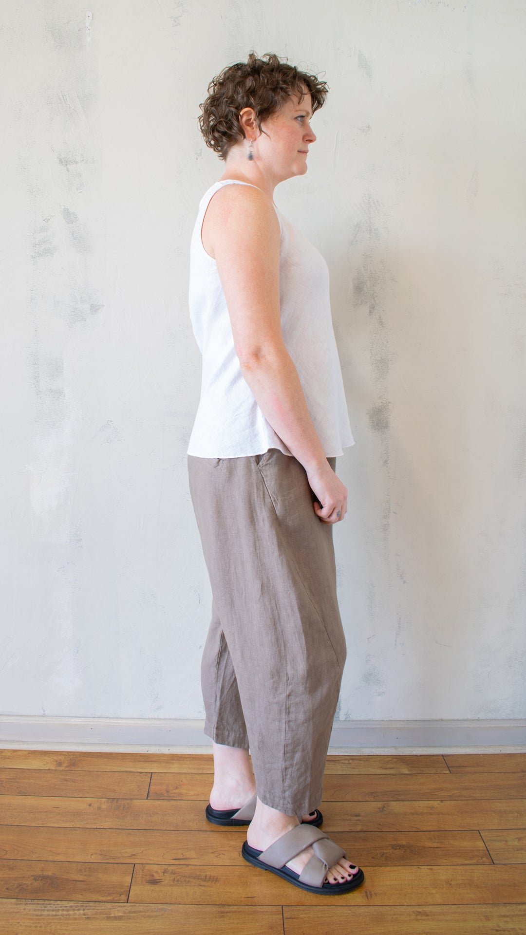 Bias Linen Tank (Multiple Colors)