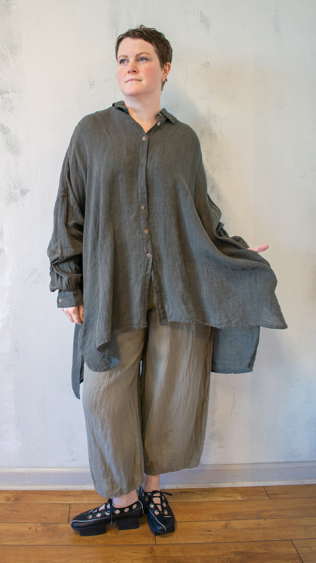 Camicia Riccione in Fossile