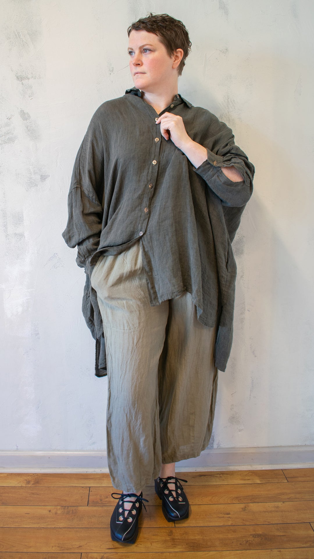 Camicia Riccione in Fossile