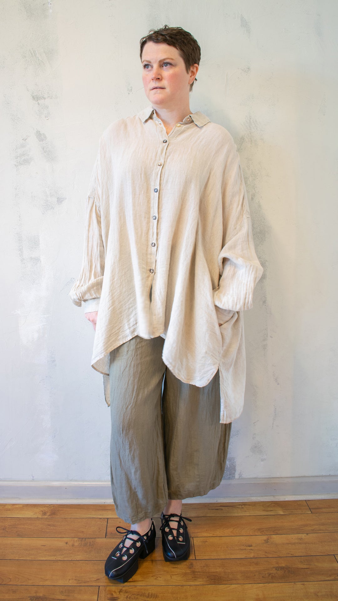Camicia Riccione in Naturale Battista
