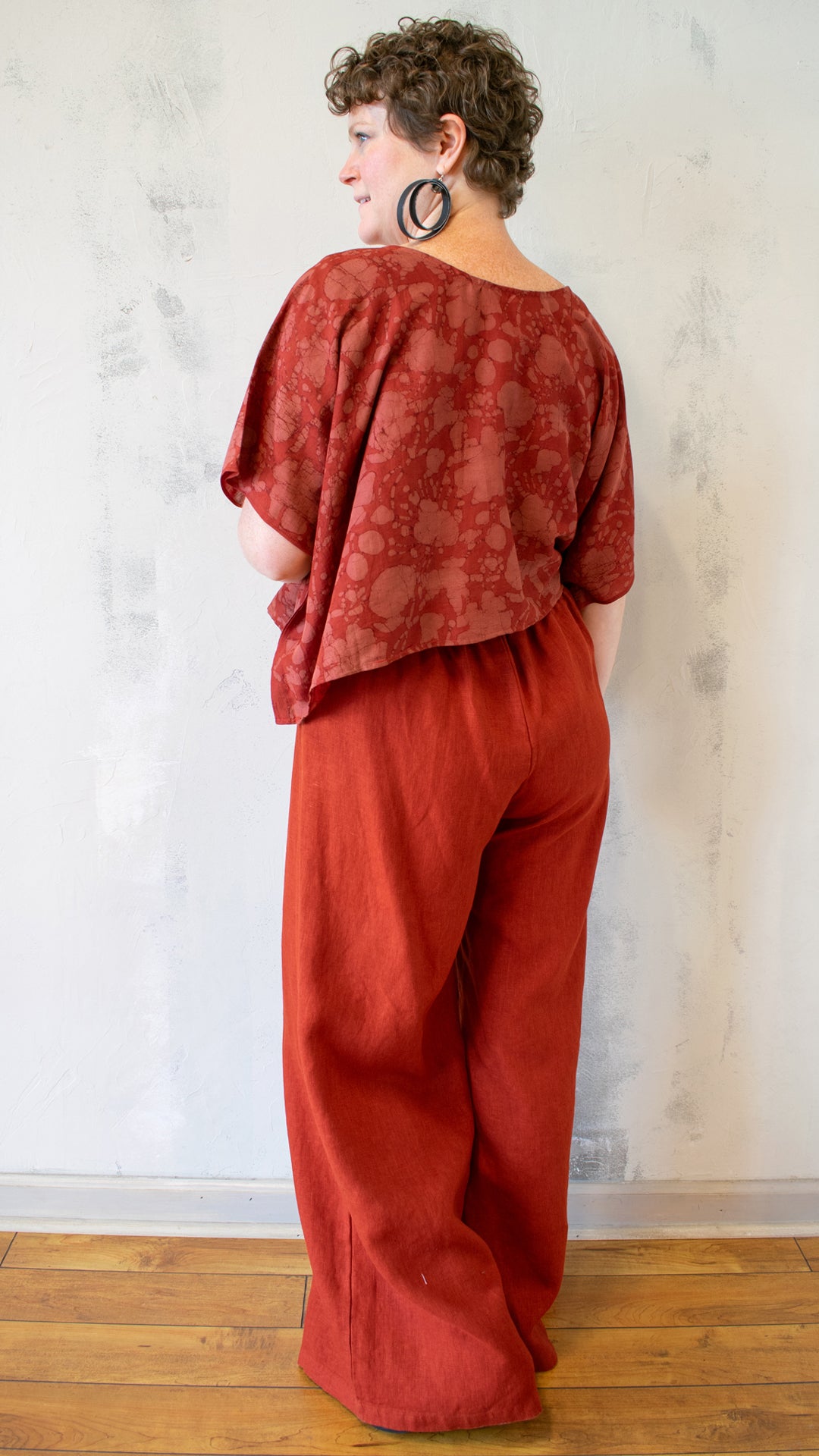 Block Print in Red