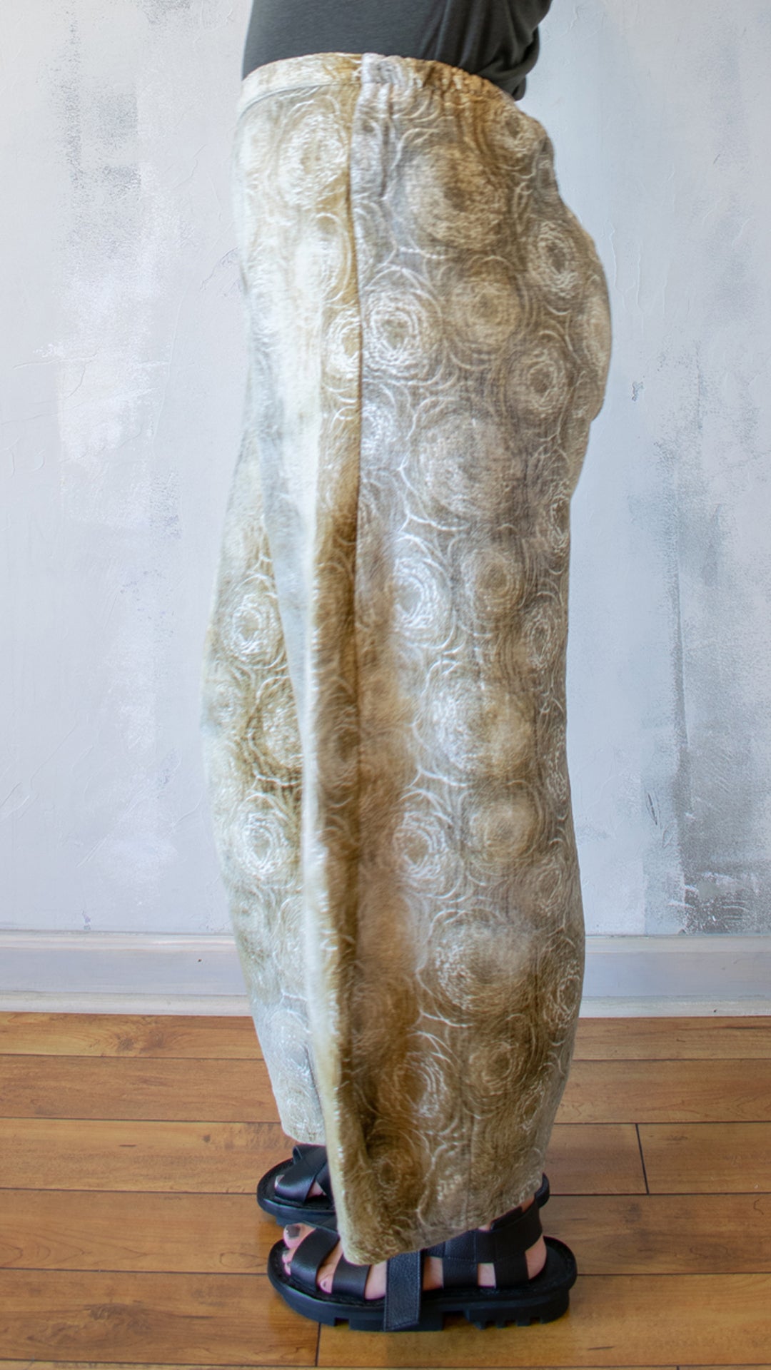 Flat Front Pant in Velvet Chenille