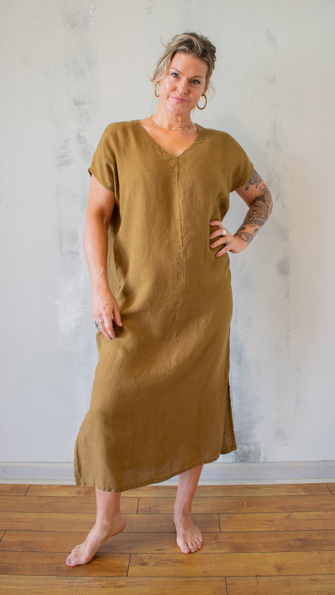 Rebecca Dress in Linen (Multiple Colors)