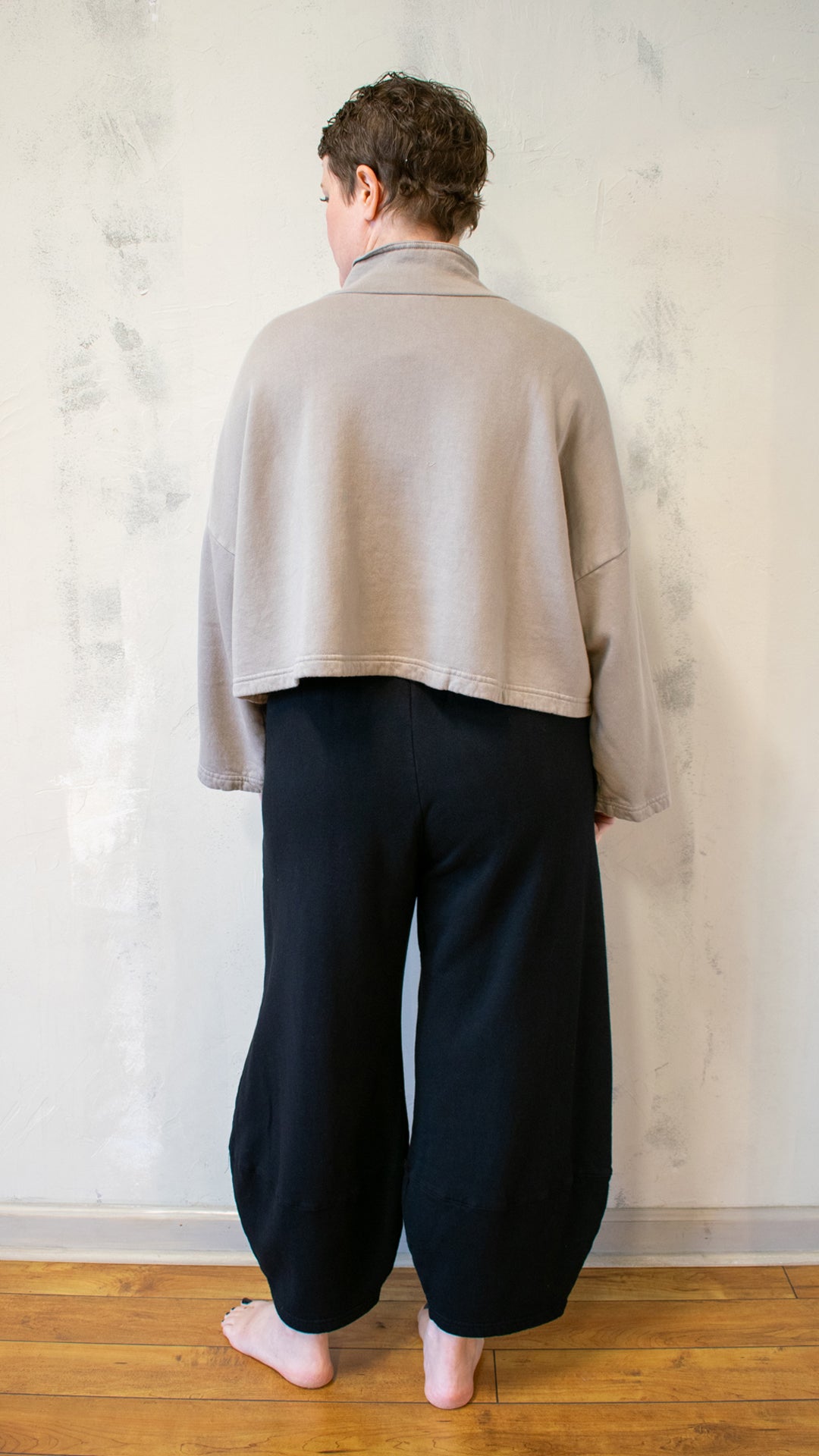 Crop V-Neck Fleece (Multiple Colors)