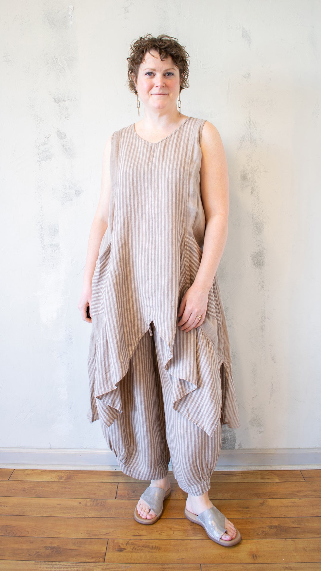 Taupe Stripe Tunic