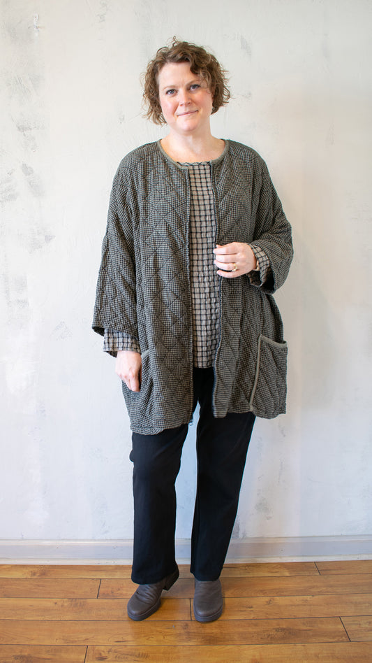 Oversize Zip Jacket - Vintage Satin