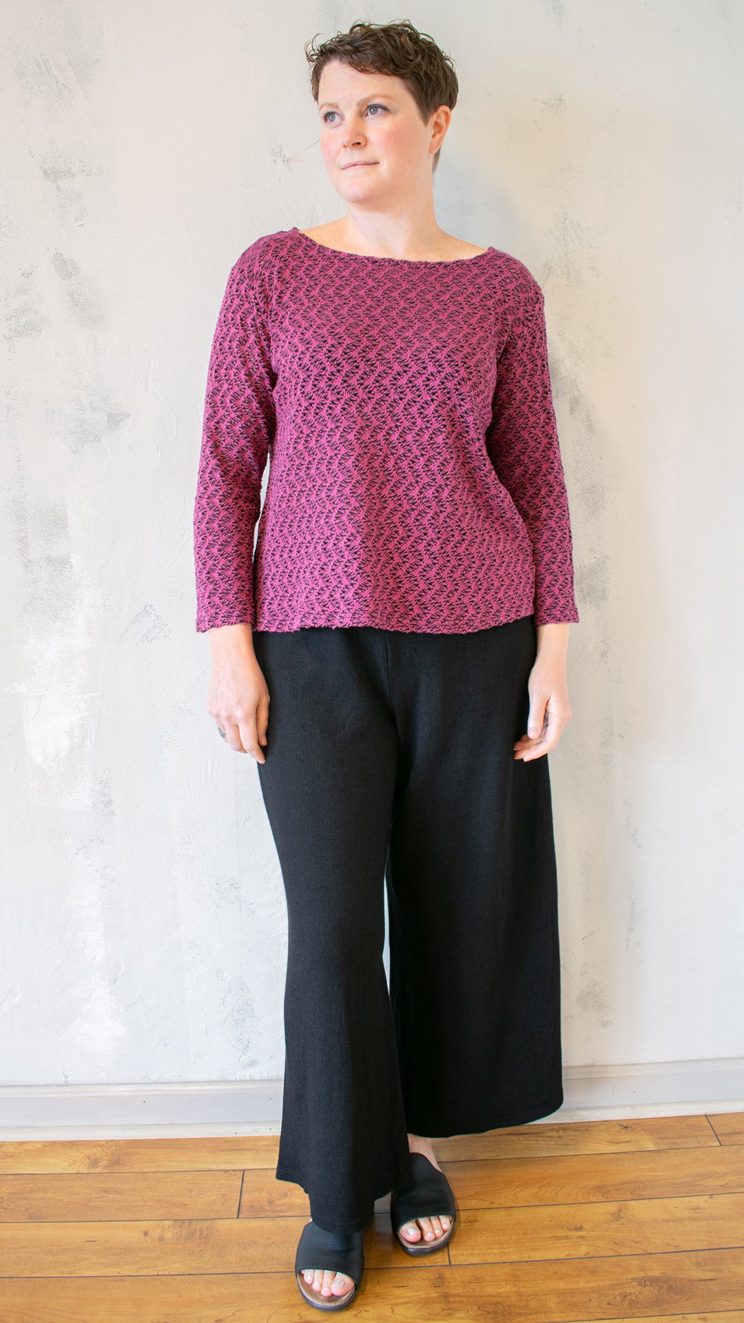 Crochet Boatneck Tee (Multiple Colors)