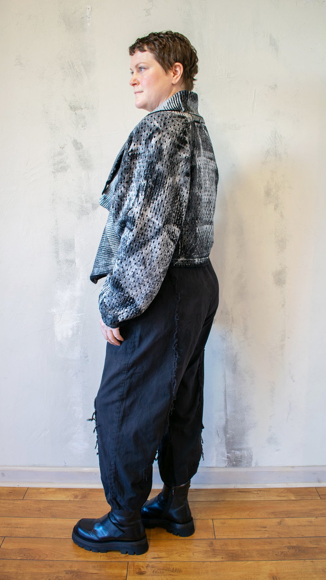 Filigree Cardigan in Zinc