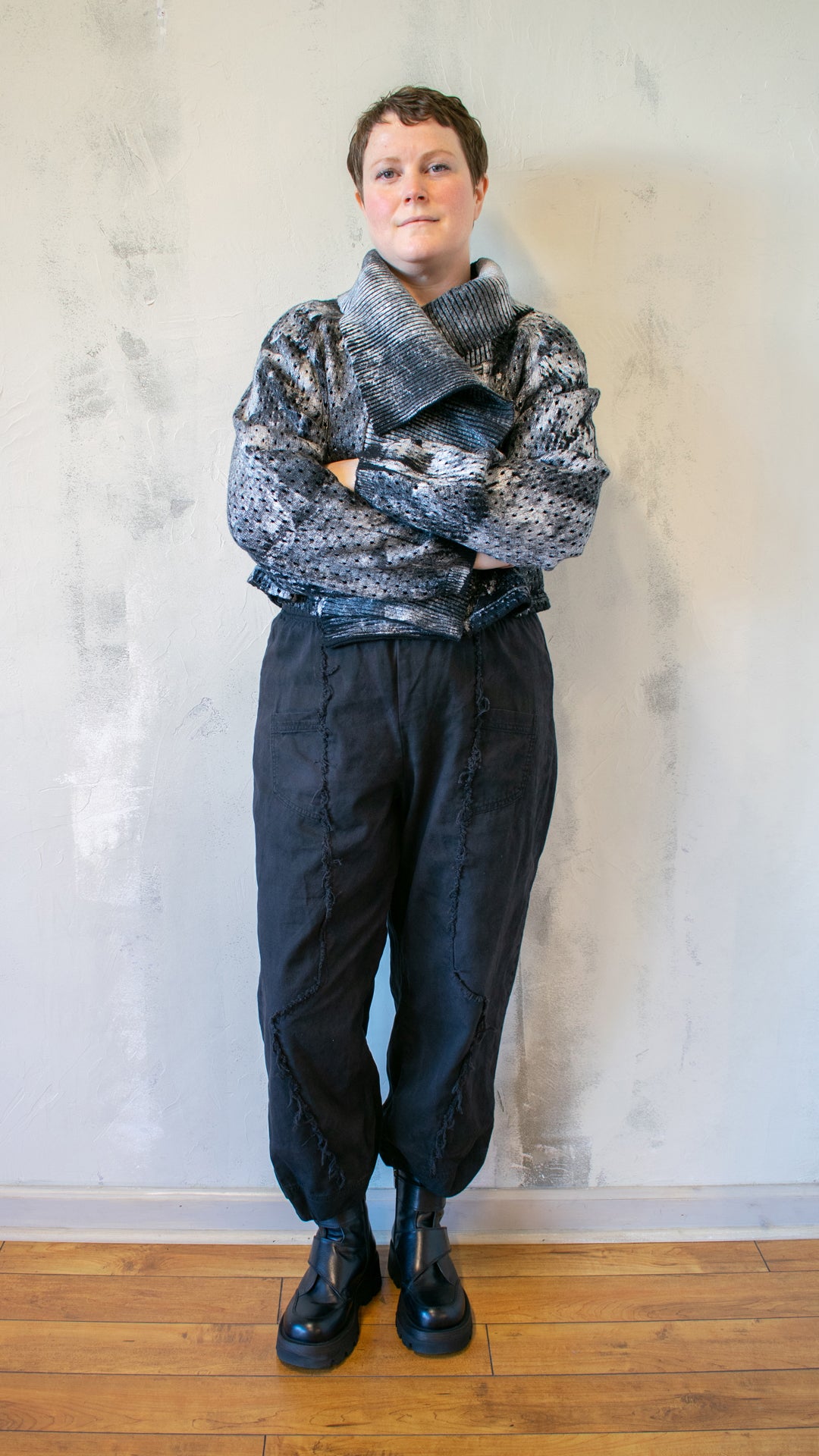 Filigree Cardigan in Zinc