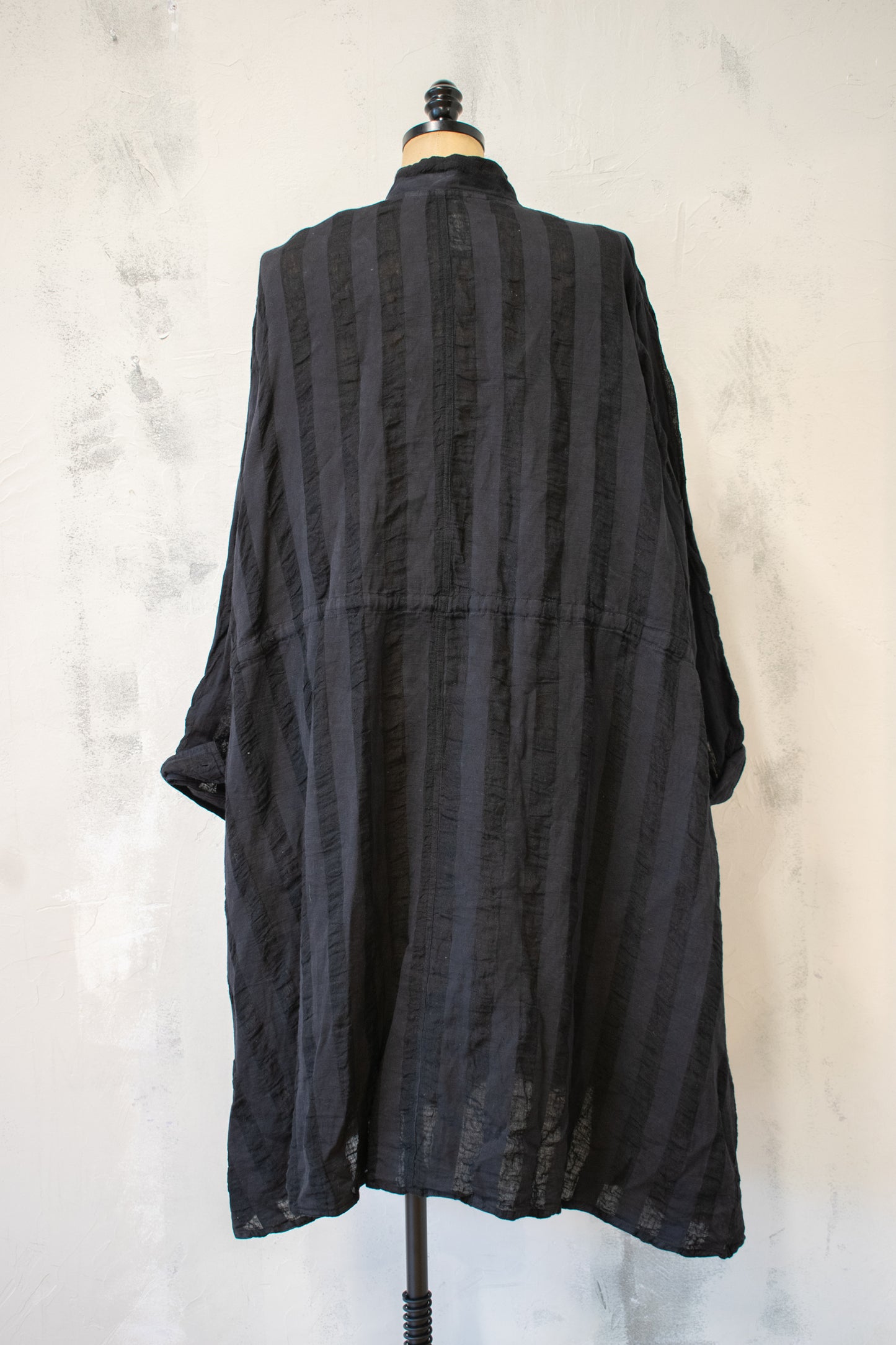Krista Larson; Stripe Linen Duster