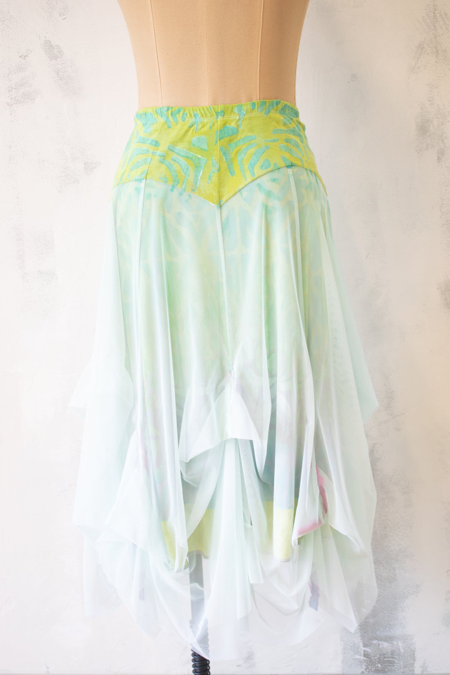 Roots and Wings; Fairy Dance Skirt in Green