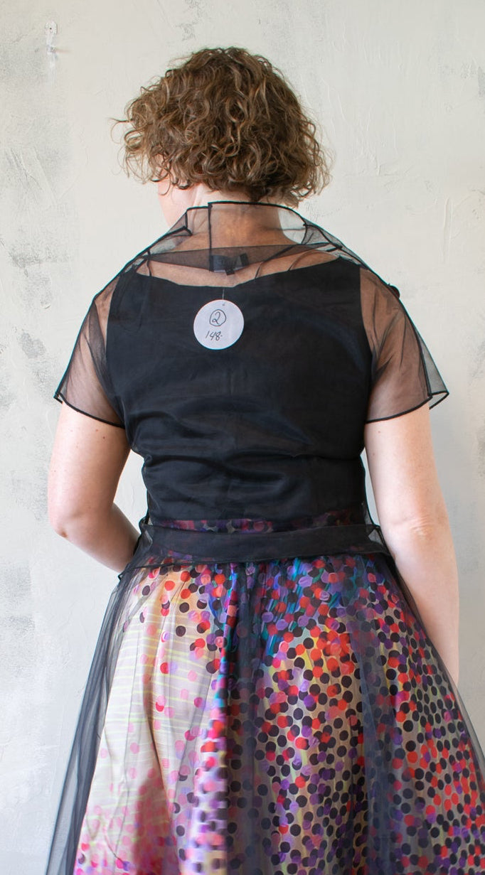 Confetti Appliqué Mesh Topper