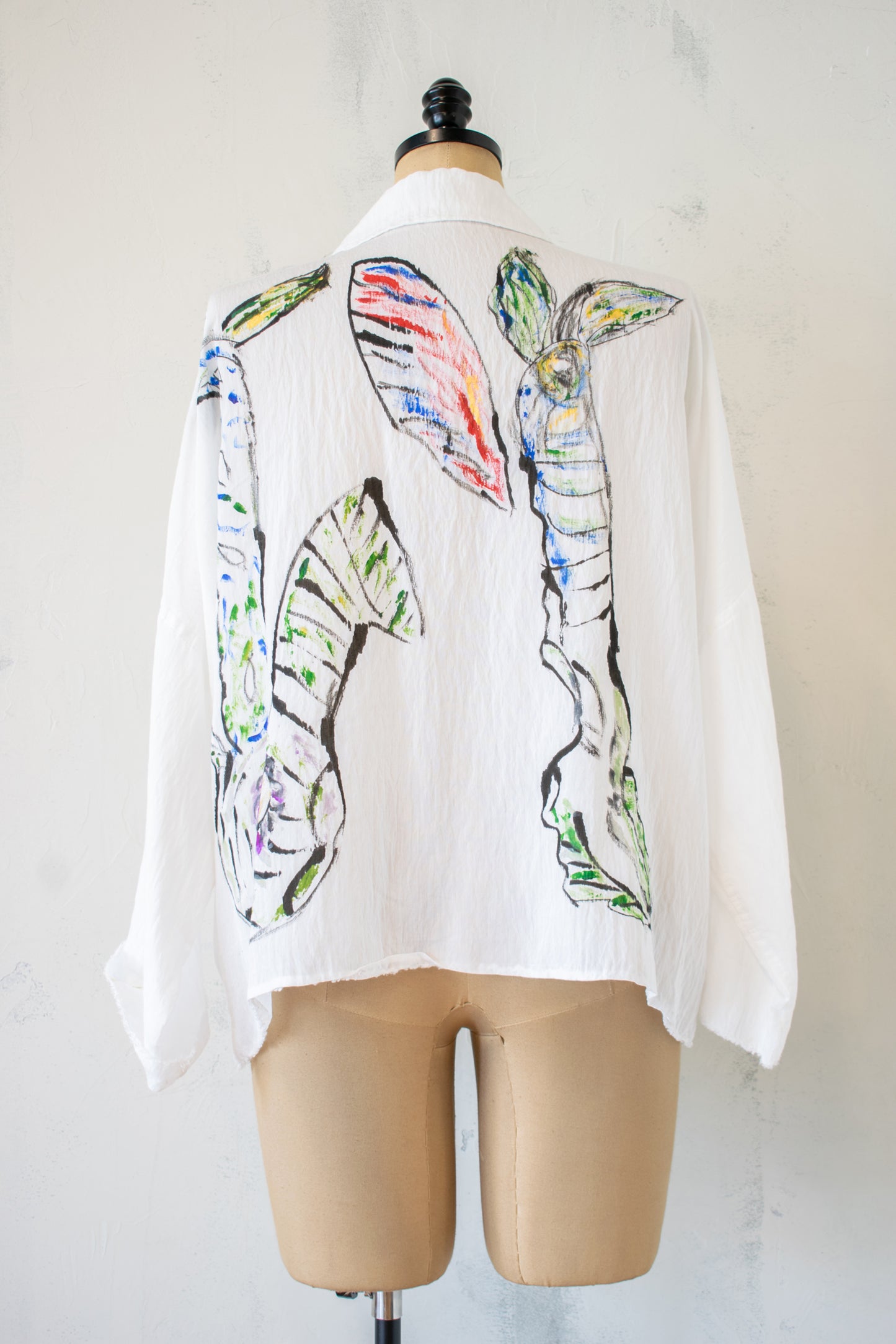 SKIF Button Down, Hand Painted by Queue