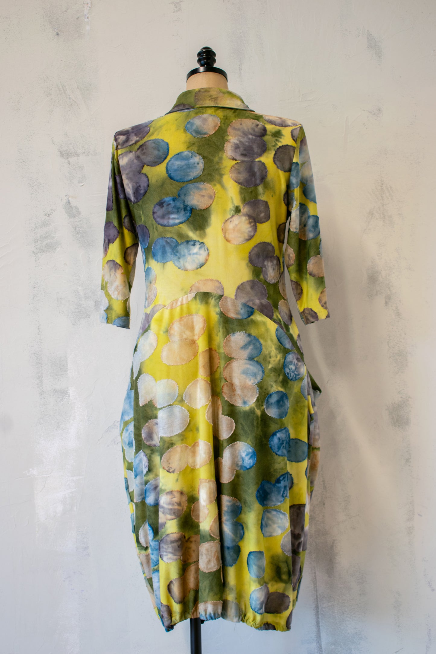 Alembika; Lime Polka Dot Dress