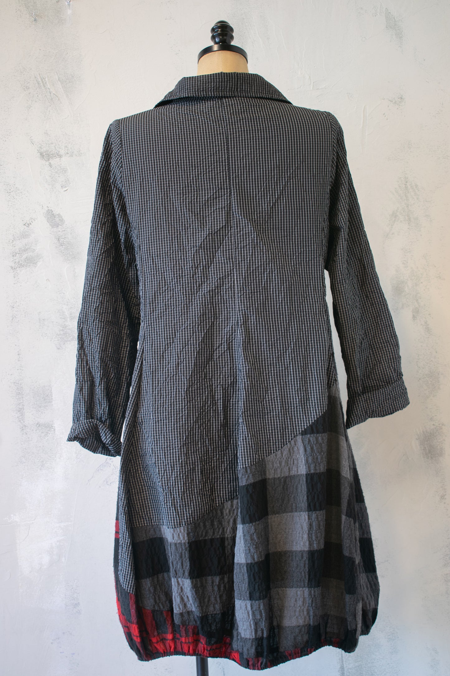 Alembika; Windowpane and Plaid Dress