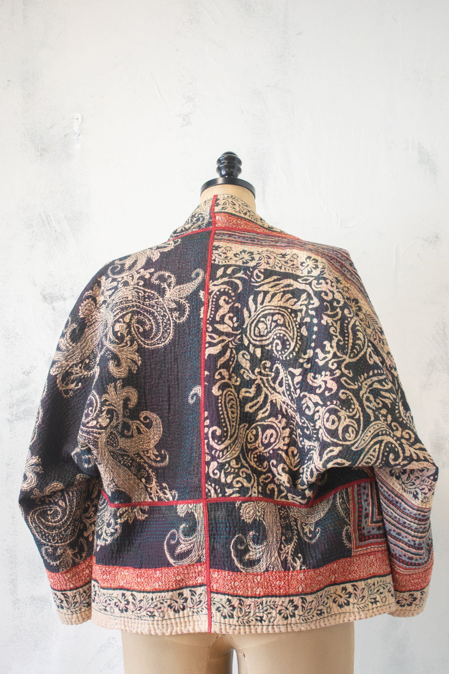 Mieko Mintz; Vintage Cotton Kantha Short Jacket