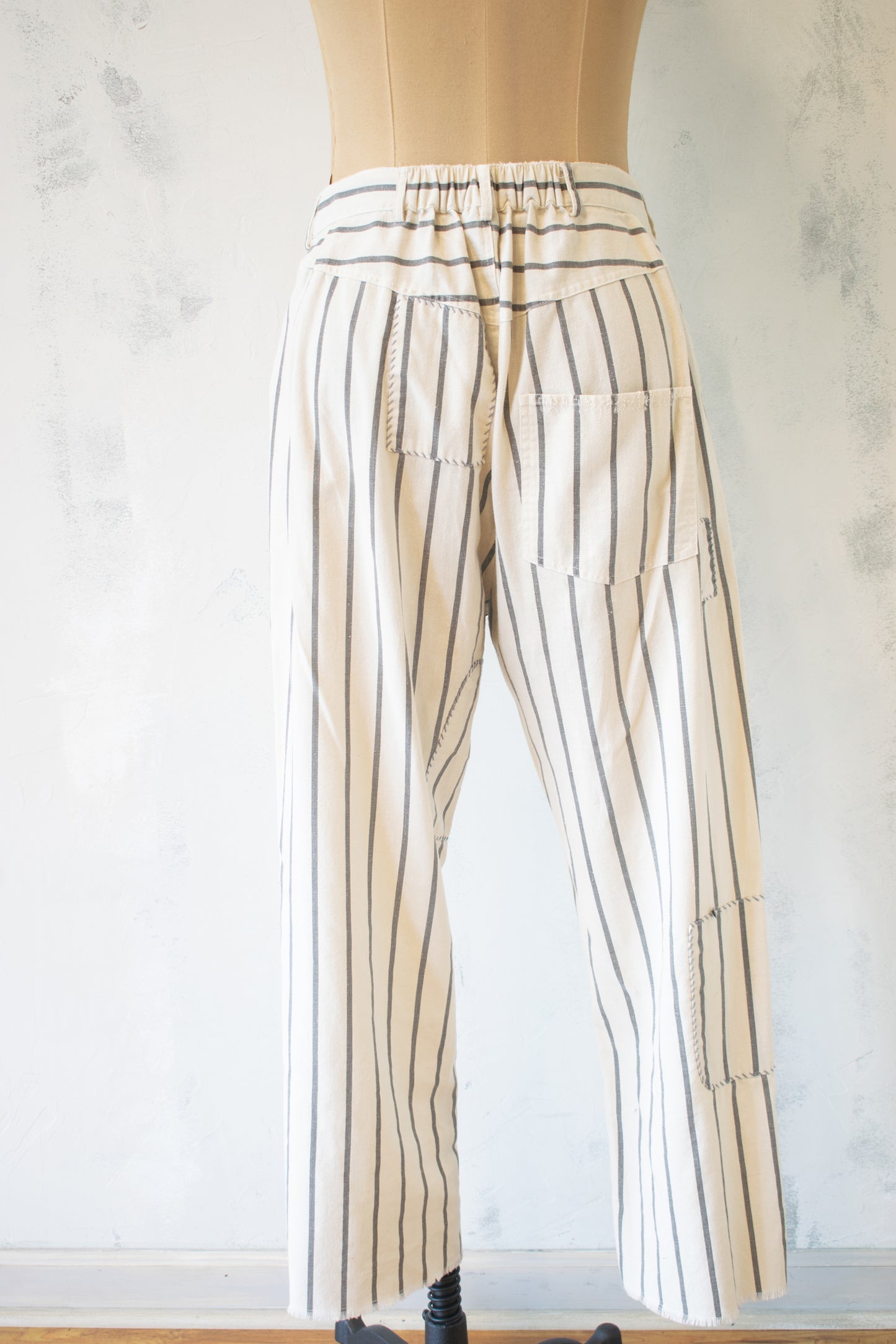Jaded Gypsy; Stripe Miner Pant w Patches