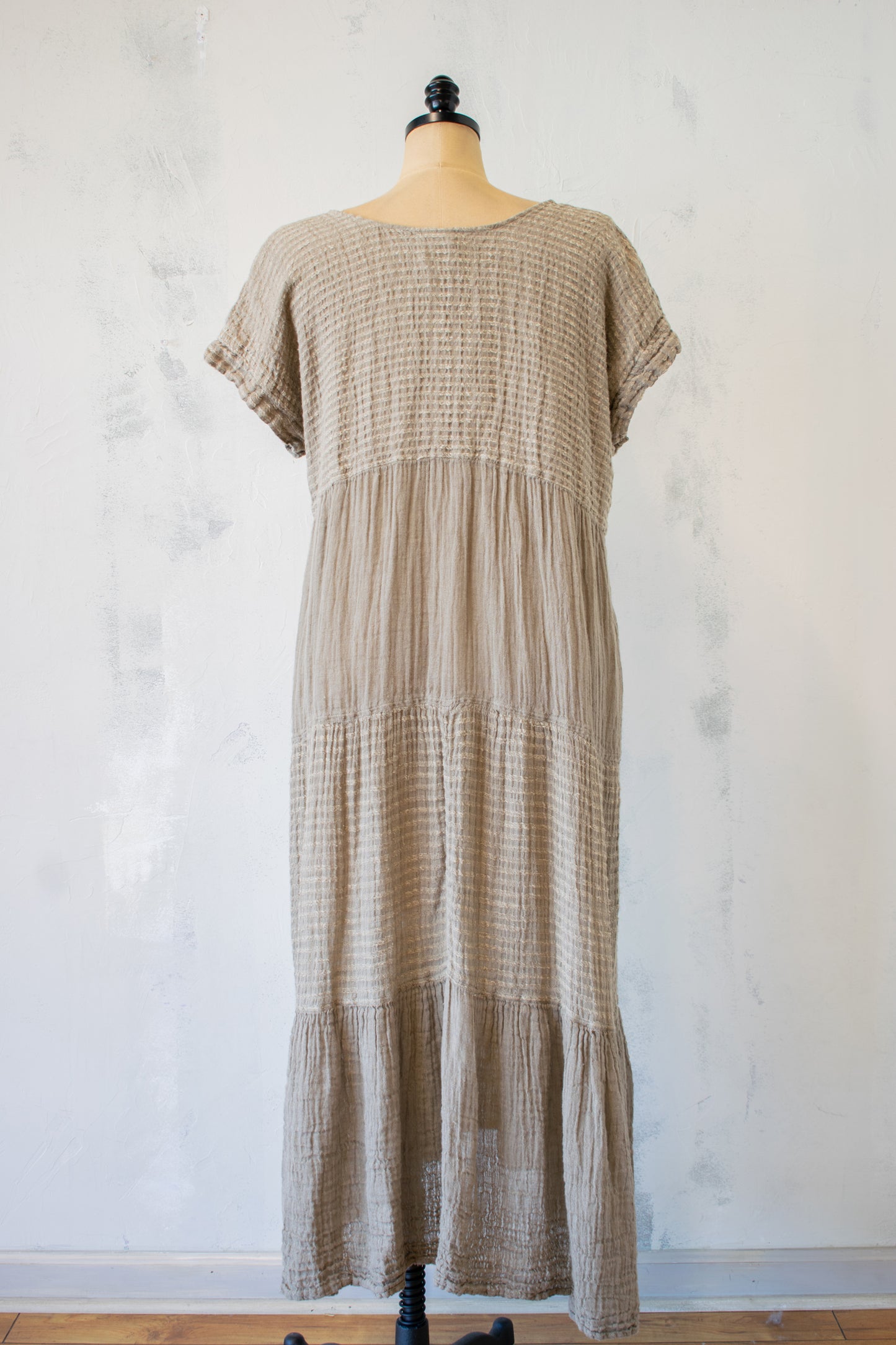 Bottega Di Brunella: Tiered Dress in Fossile