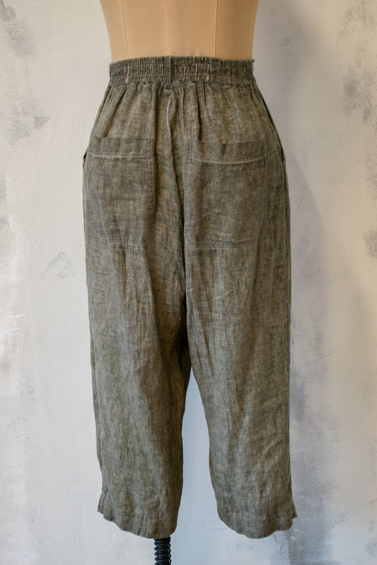 Baci; Mineral Wash Linen Relaxed Trouser