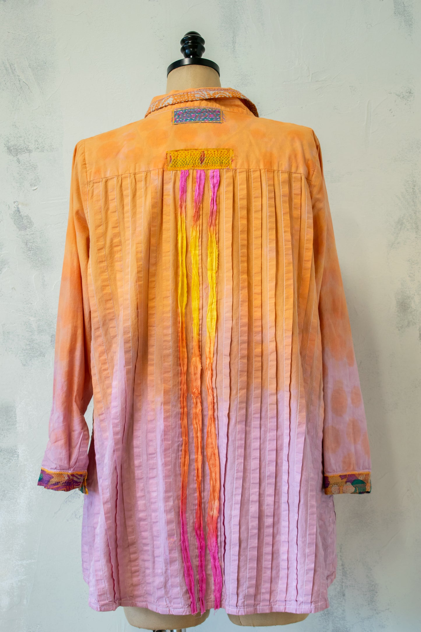 Roots and Wings; Dip Dyed Button Up
