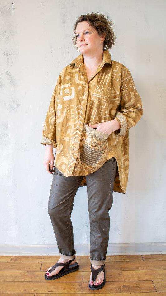 Artifacts Button Up in Suede