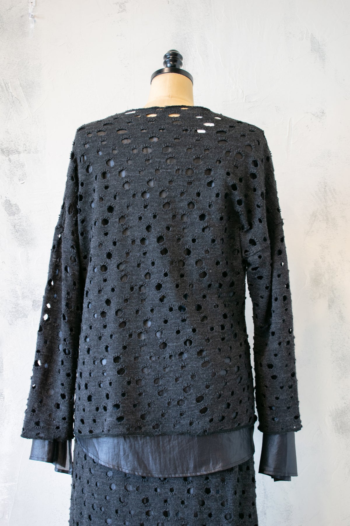 Ozai n Ku; Eyelet Sweater