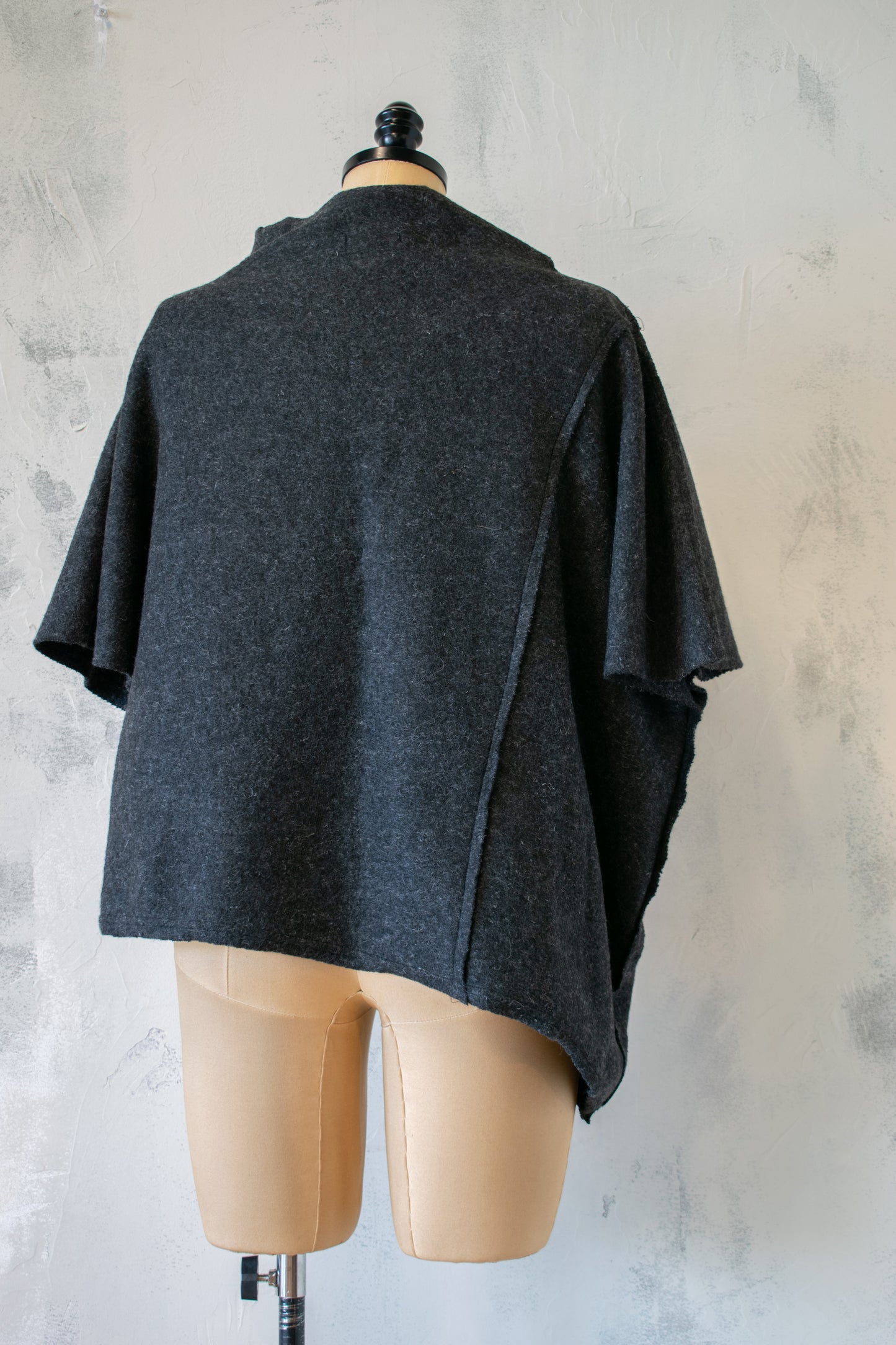 Luukaa; Wool Blend Topper with Dog Drawing