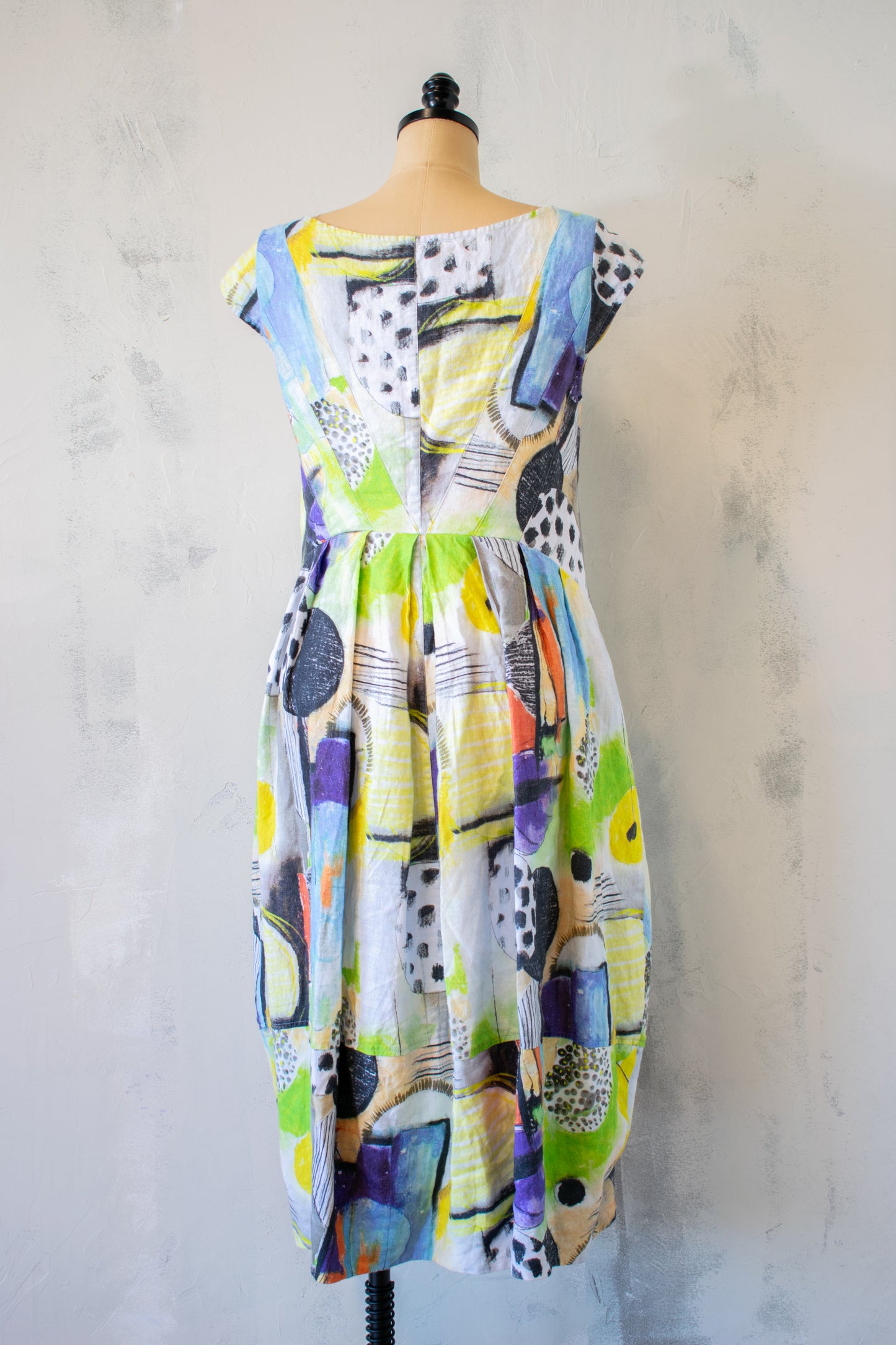Grizas; Printed Linen Dress