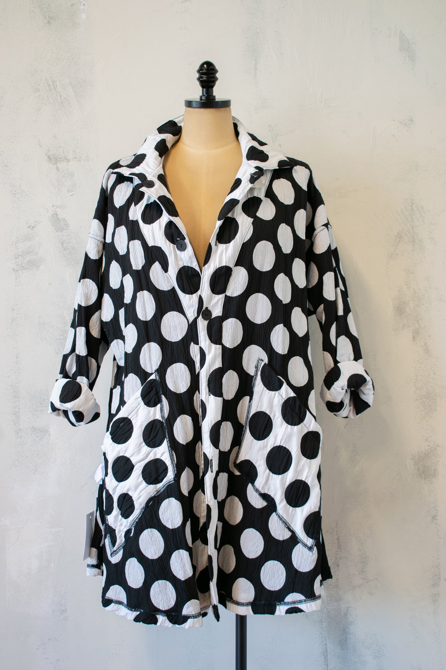 M Square; Jacquard Reversible Swing Jacket