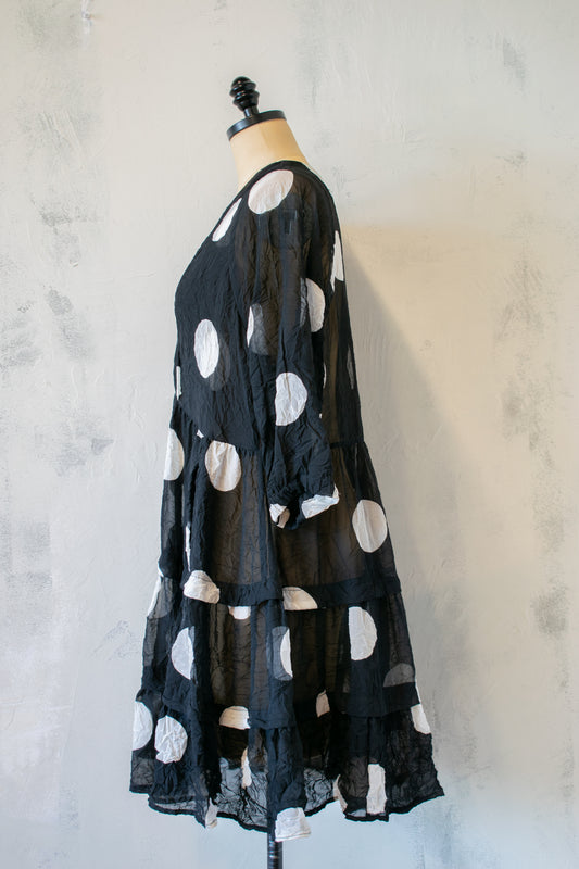 Alembika; Polka Dot Sheer Tunic