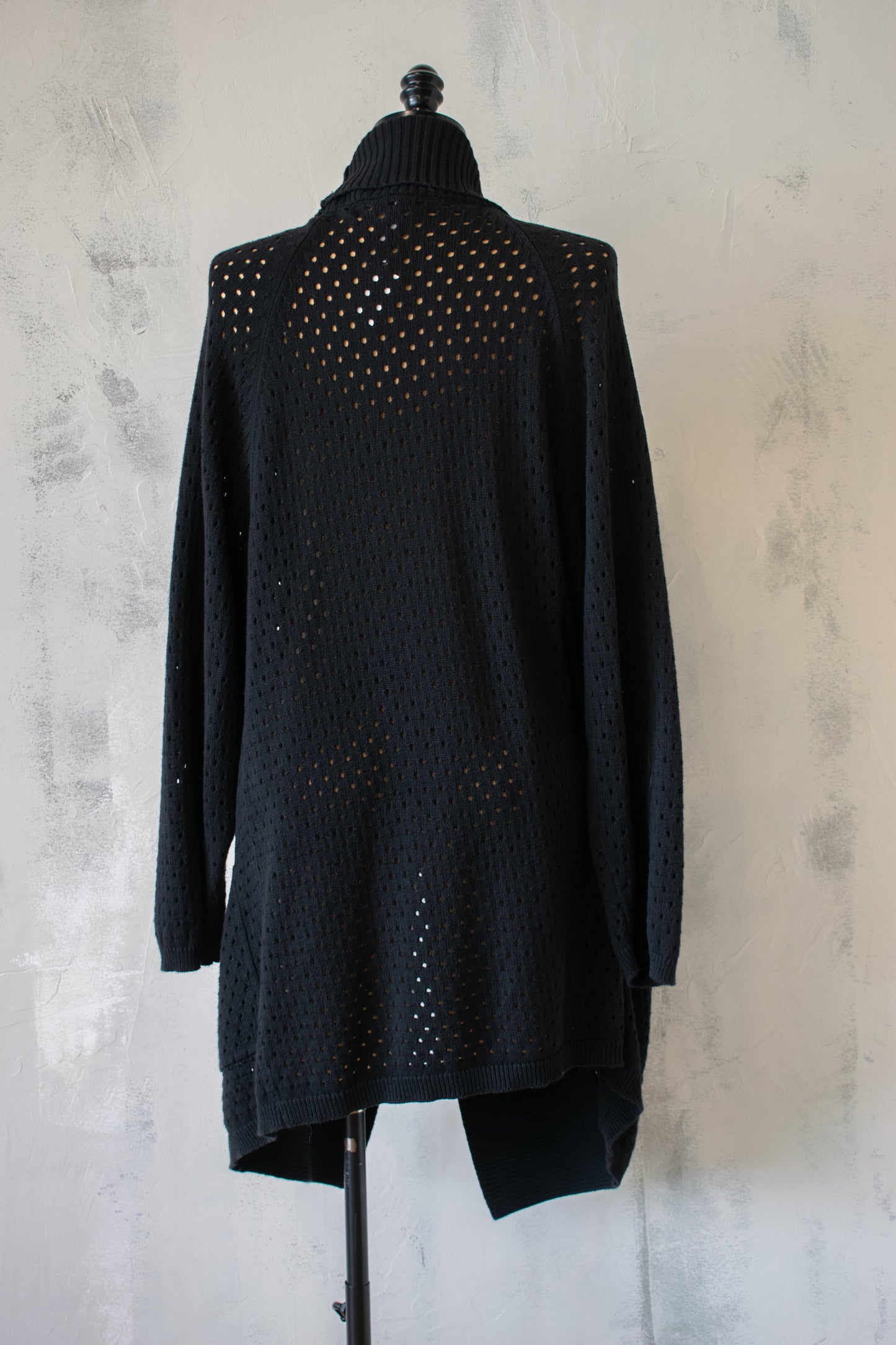 Cynthia Ashby; Dave Sweater in Eyelet Black
