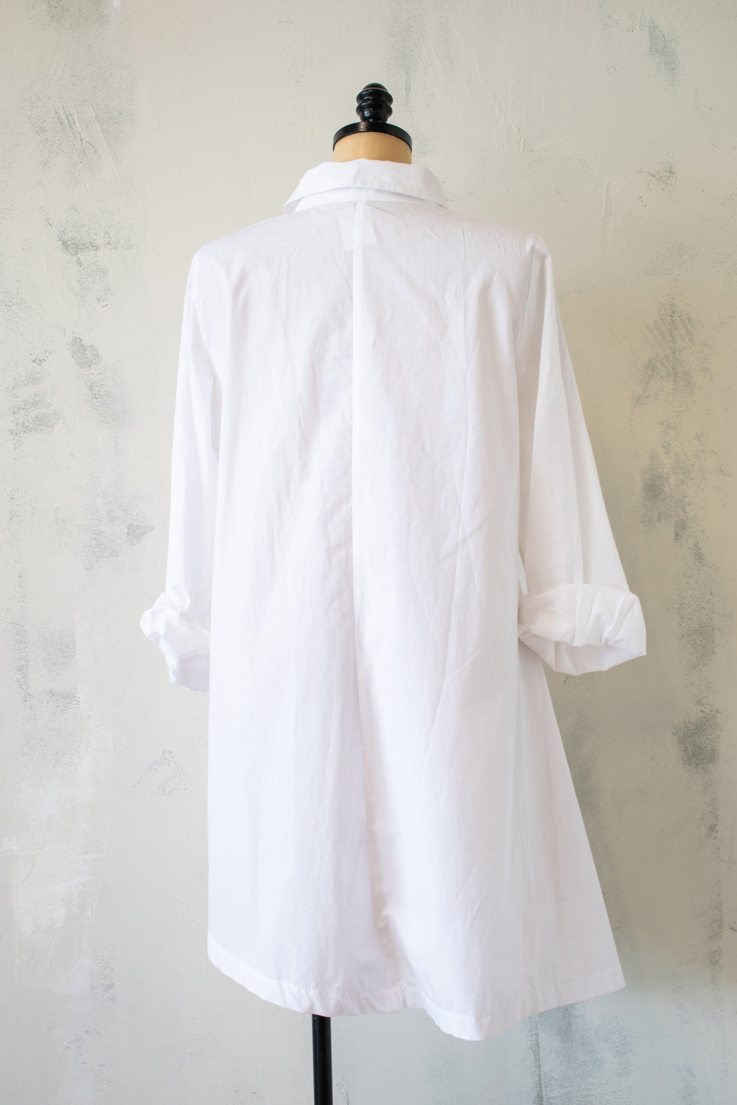 Urban by Alembika: White Tunic Button Down