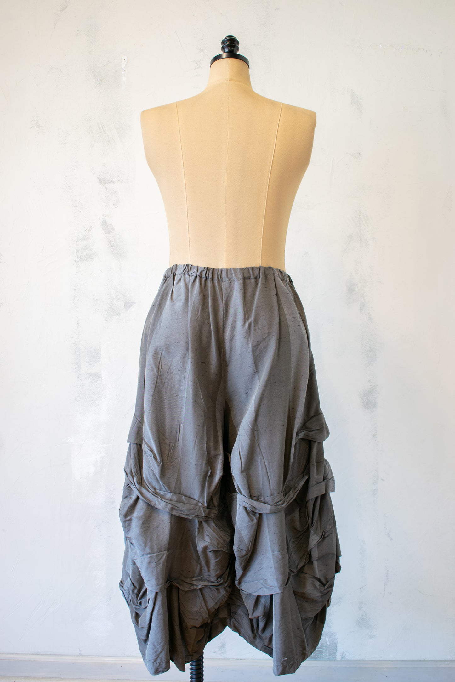 Krista Larson; Grey Silk Stormy Pant