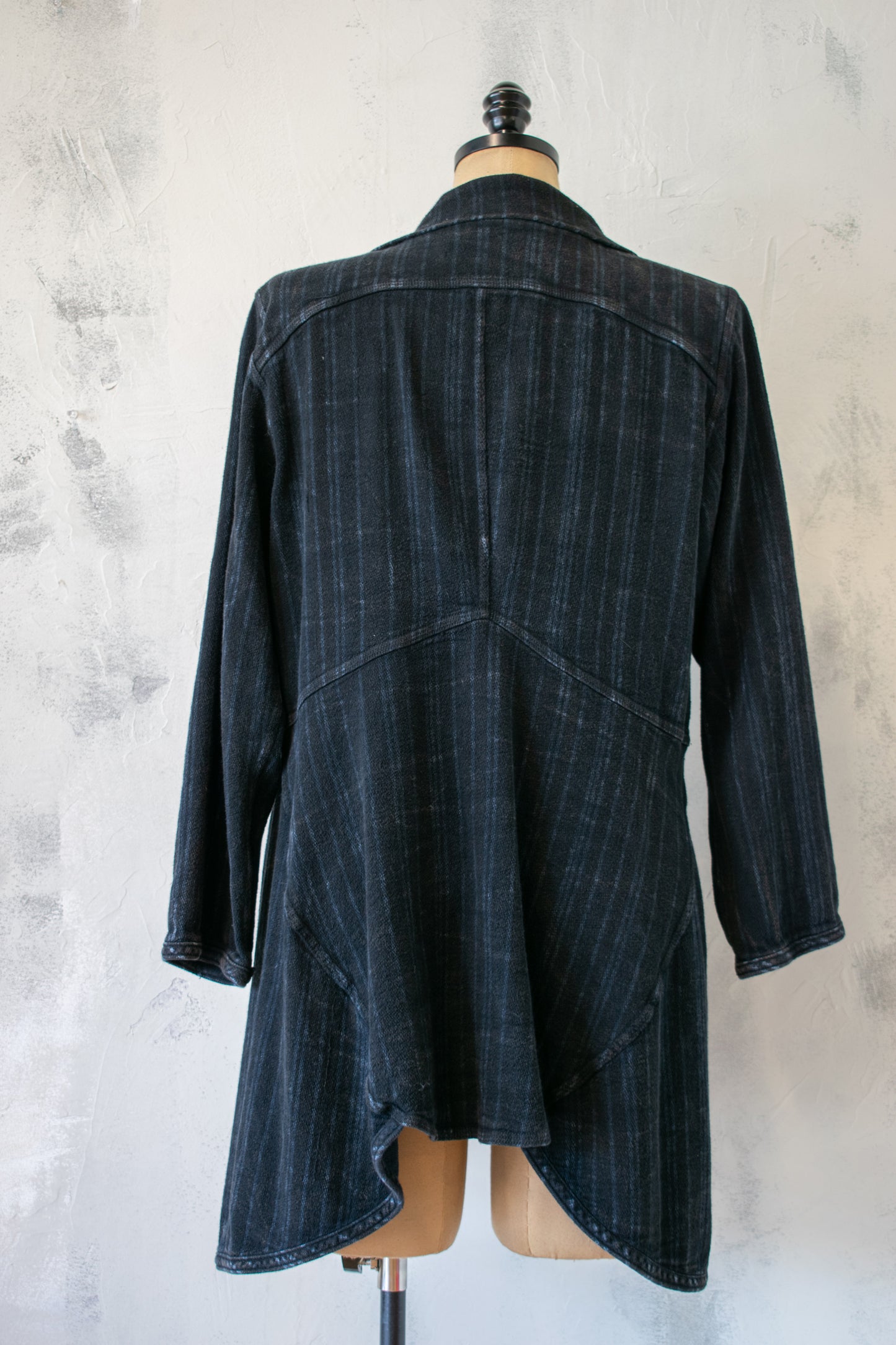 Cynthia Ashby; Woven Cotton Stripe Jacket