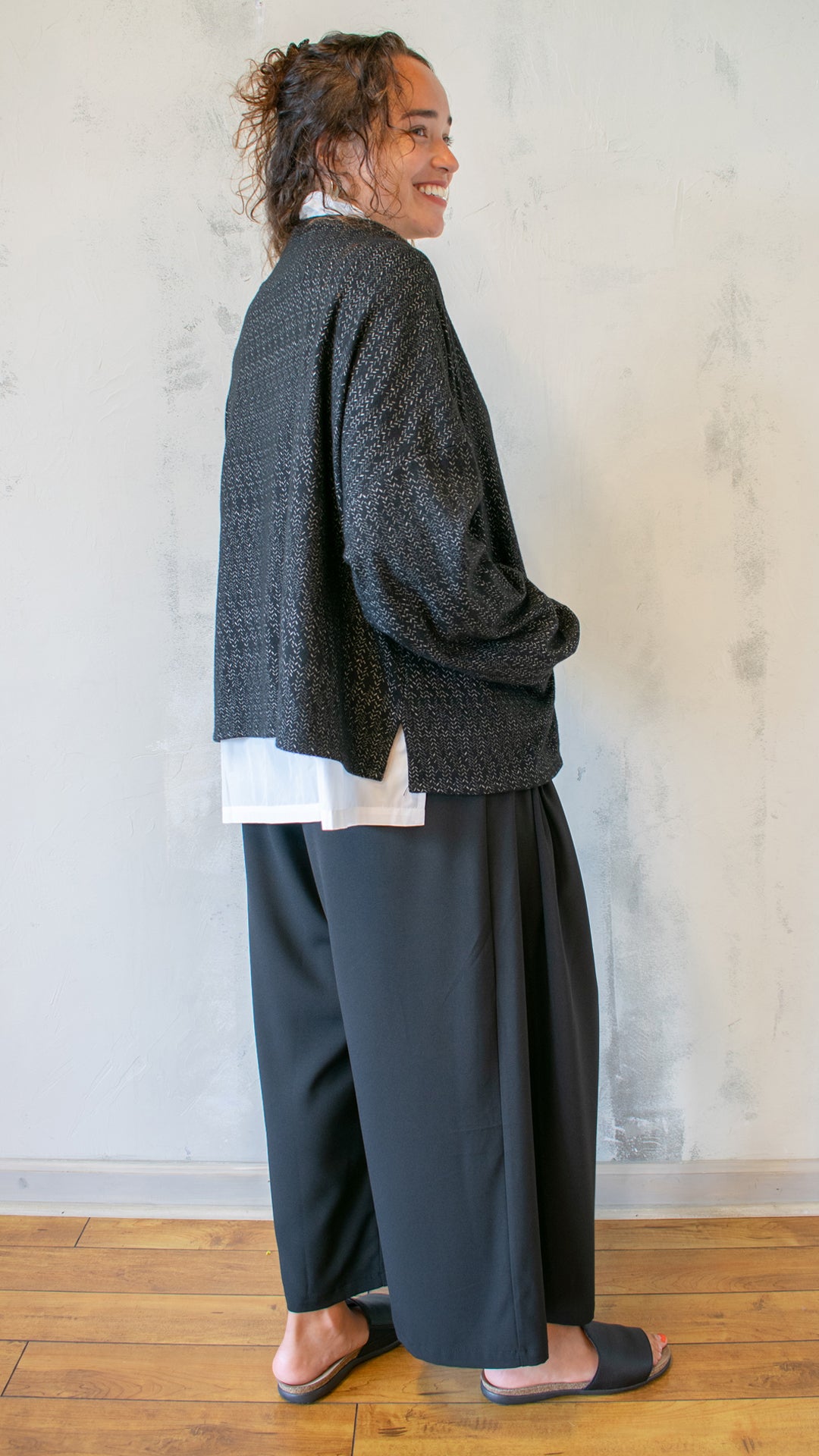 Collarless Jacket
