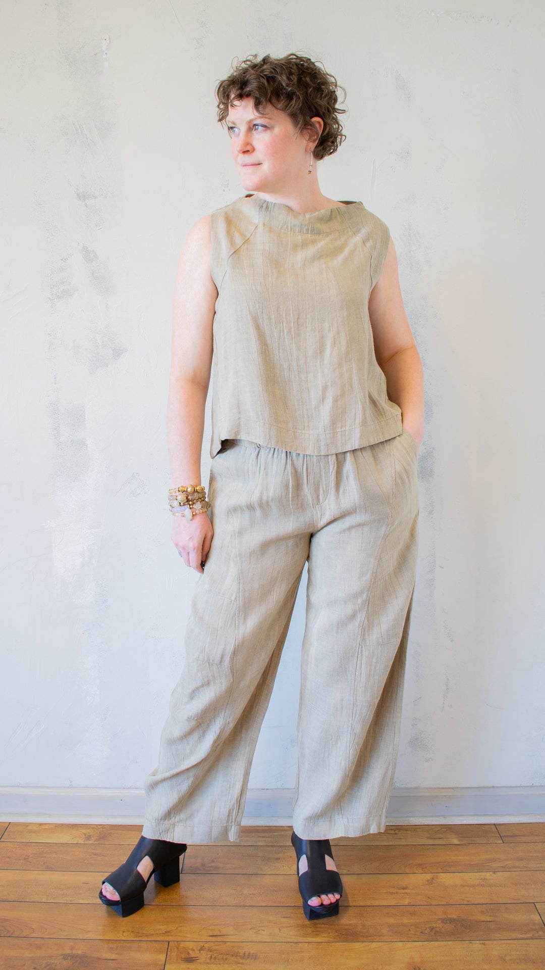 Meryl Tank in Khaki