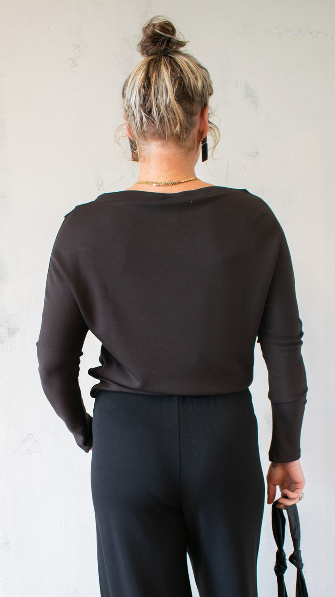Long Sleeve Boat Neck Pullover (Multiple Colors)