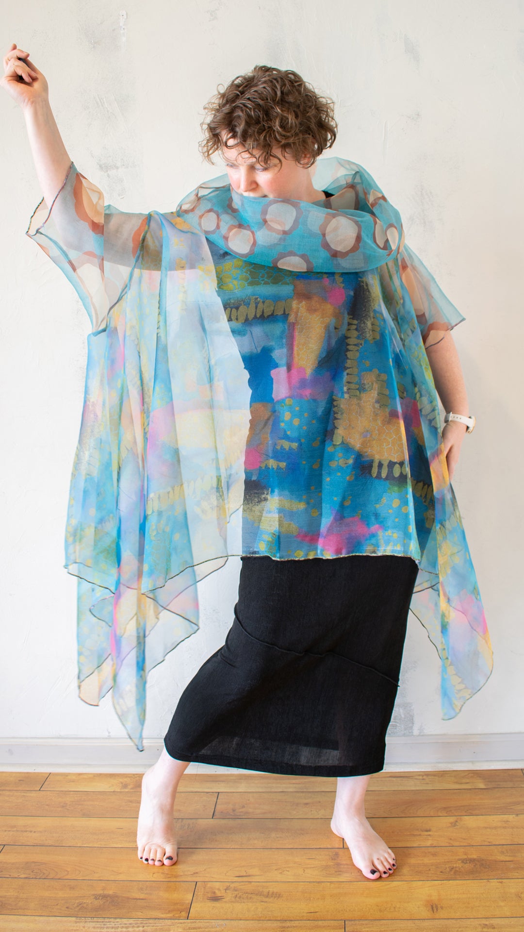 Watercolor Sheer Topper