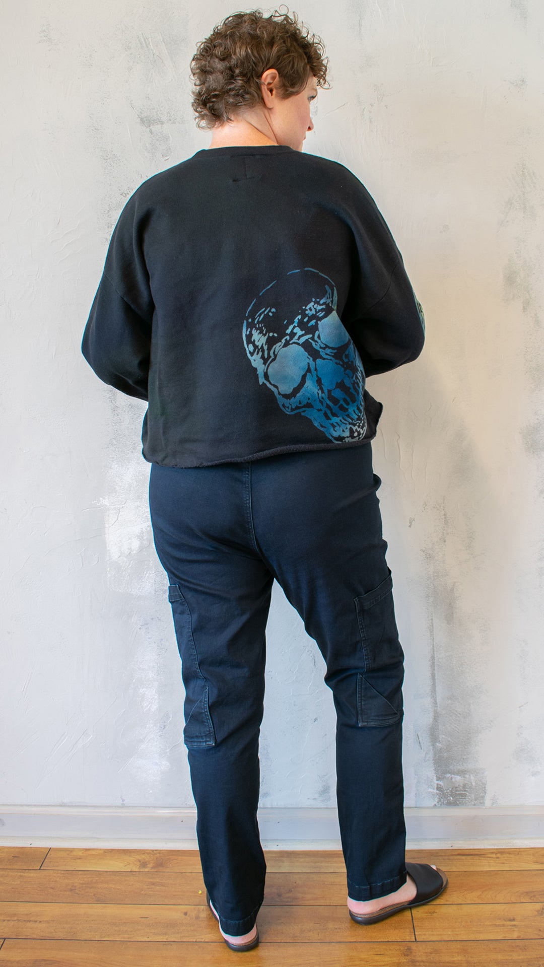 Skull Crop Sweatshirt