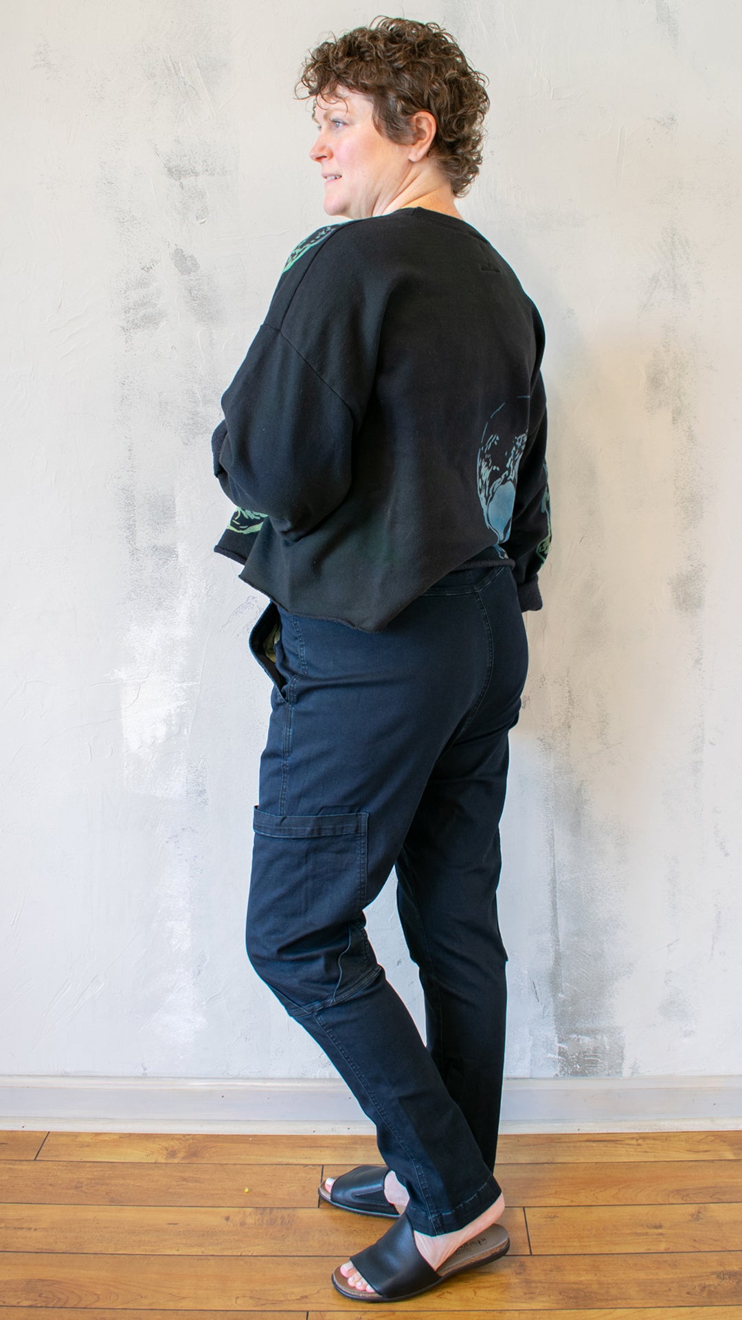 Skull Crop Sweatshirt