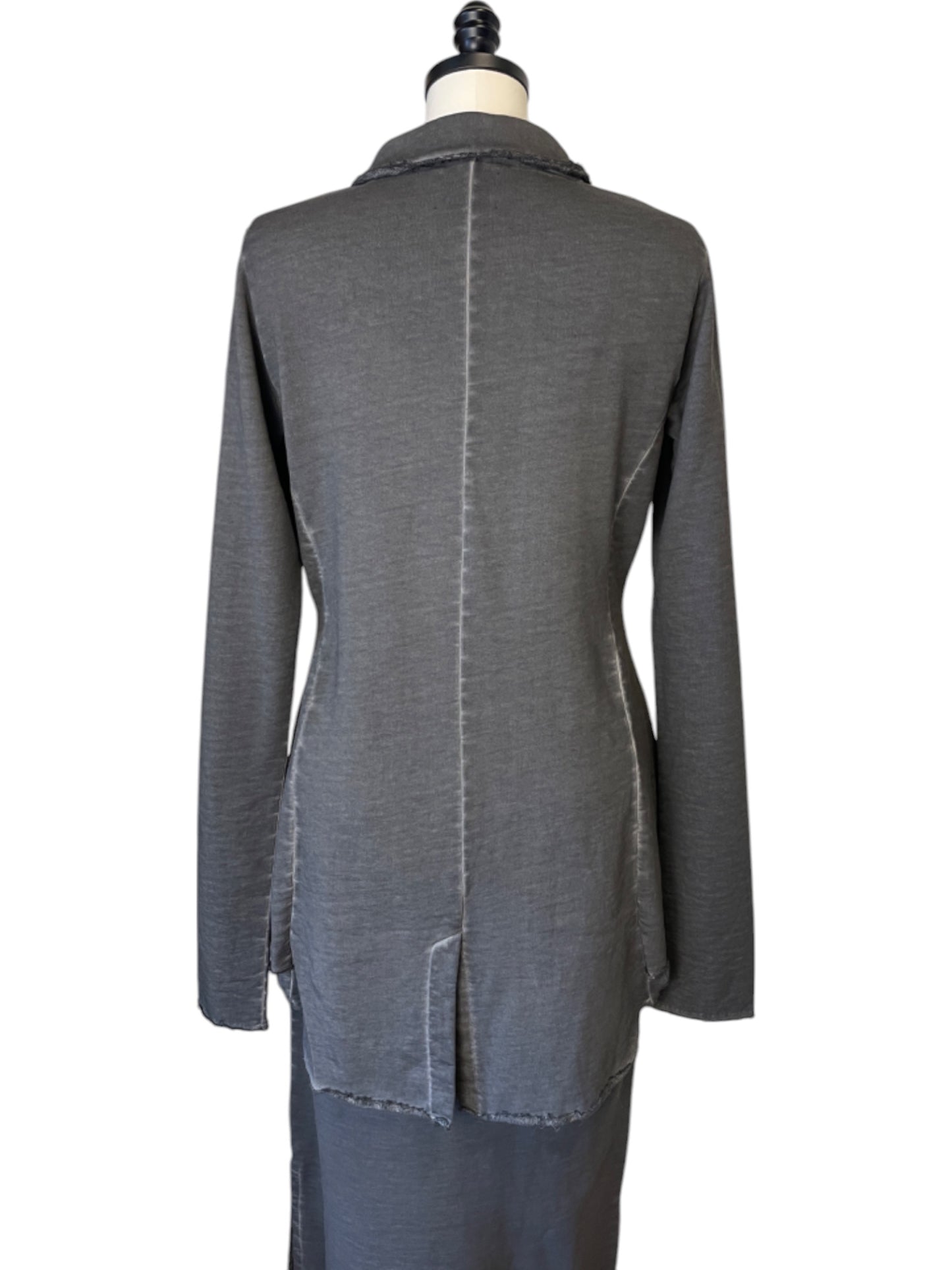 A Sweat Blazer in Asphalt